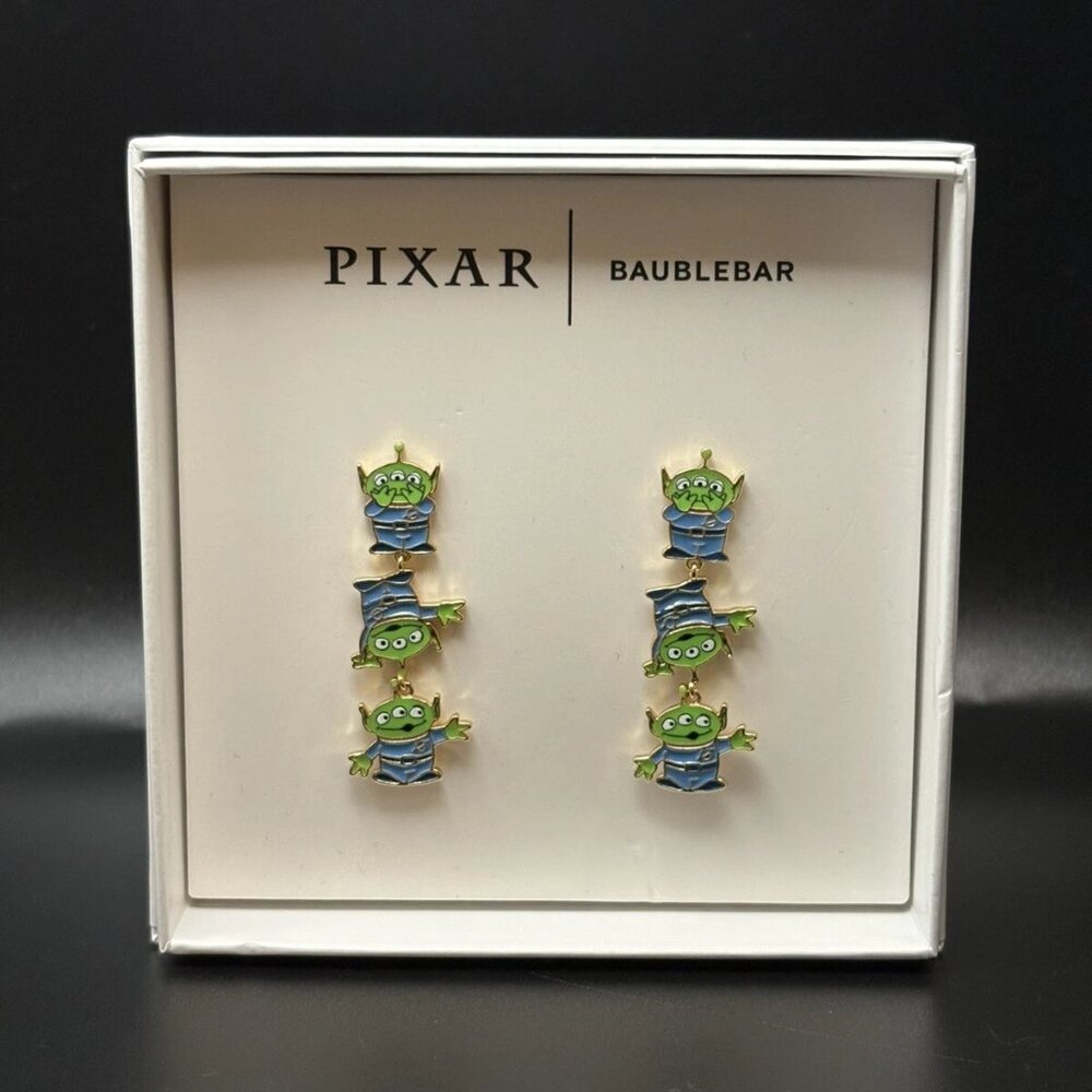 Baublebar X Pixar Disney Toy Story Alien The Claw Dangle Drop Earrings - NIB